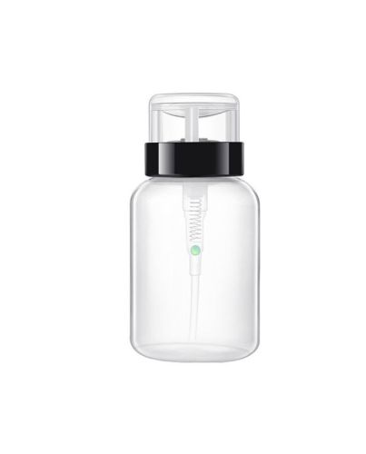 Praktischer Pumpspender für Cleaner, Nagellackentferner und anderen Flüssigkeiten. Der Dispenser erlaubt genaues Dosieren und macht den Beautyalltag einfacher.