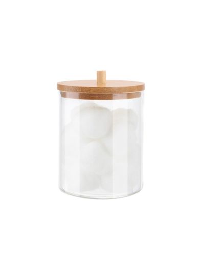 Praktisch und hübsch! Der Wattestäbchen Organizer bringt im Nu Ordnung ins Bad. Dank dem Design sind die Wattestäbchen immer zur Hand und durch einen Bambus Deckel geschützt.