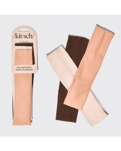 KITSCH Active Stirnbänder 3er-Set Rosewood
