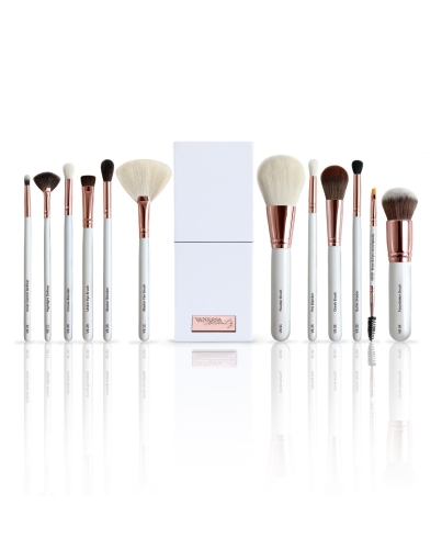 VANESSAbeauty Pinselset mit 12 hochwerrigen Pinseln für den alltäglichen Make-Up Gebraucht