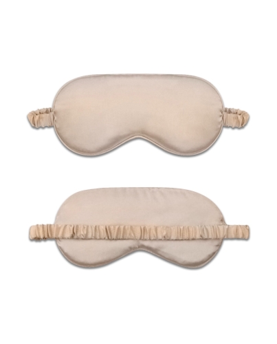 Die weiche und atmungsaktive Satin-Schlafmaske mit einem angenehmen Baumwollfutter ist sehr angenehm zu tragen.