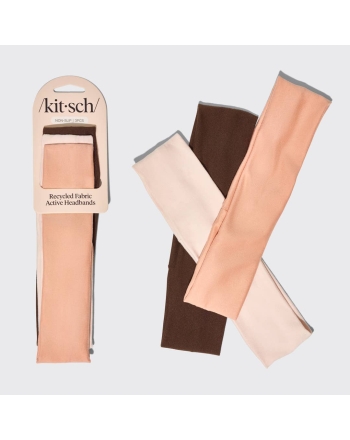KITSCH Active Stirnbänder 3er-Set Rosewood