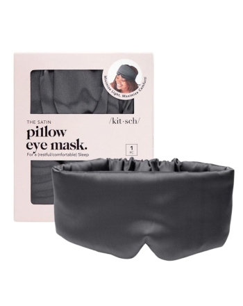 KITSCH Schlafmaske Satin Anthrazit