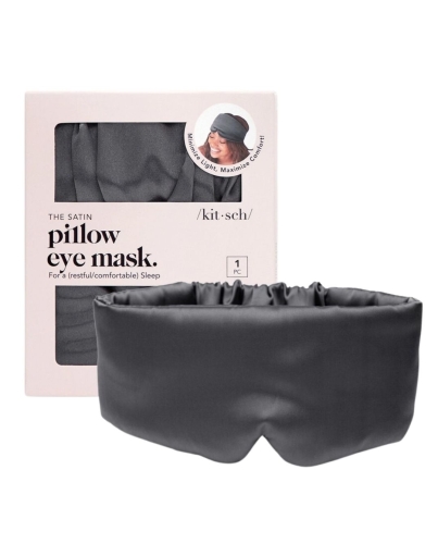 KITSCH Schlafmaske Satin Anthrazit